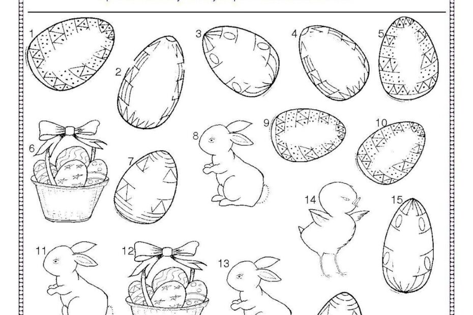 Printable Easter Worksheets Pdf Printable Worksheets