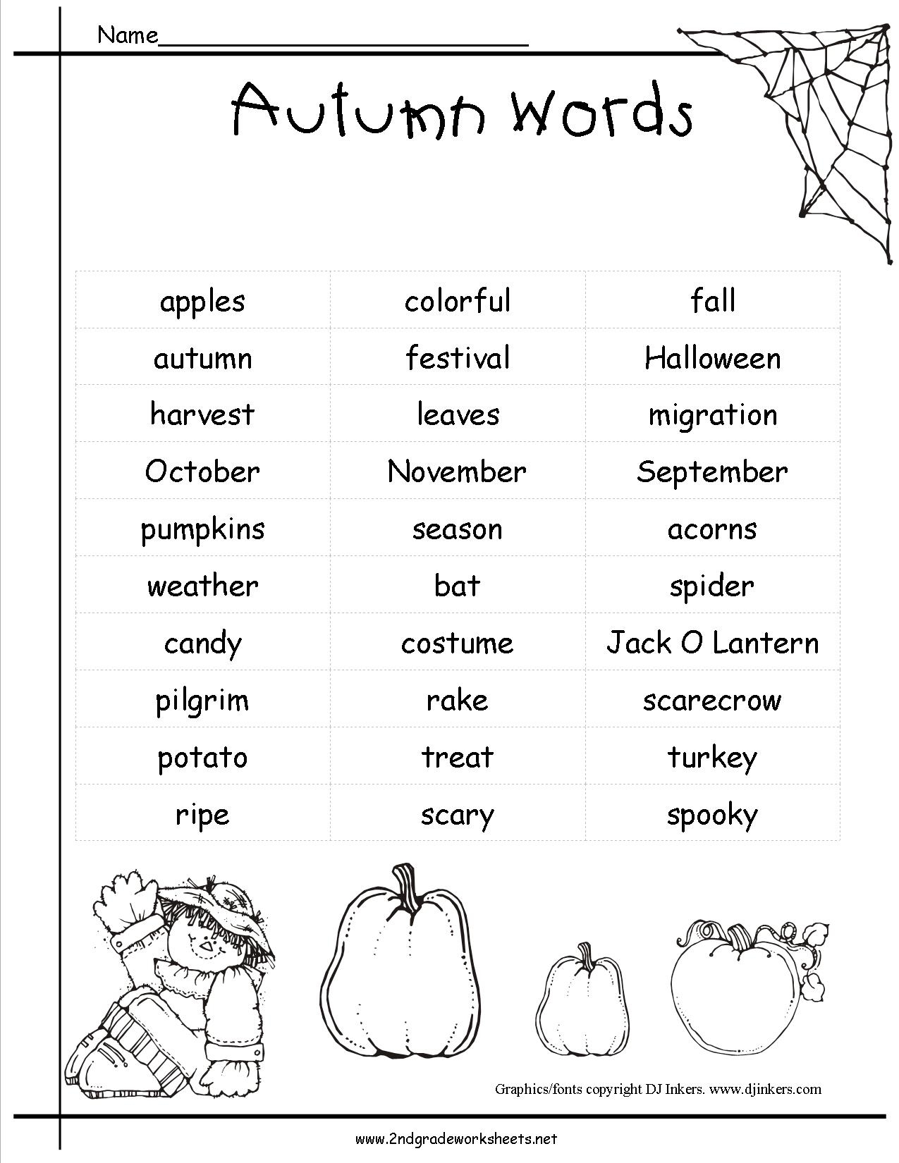Printable Fall Worksheets Printable Worksheets