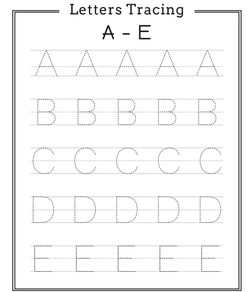 Printable Free Alphabet Tracing Worksheets Printable JD