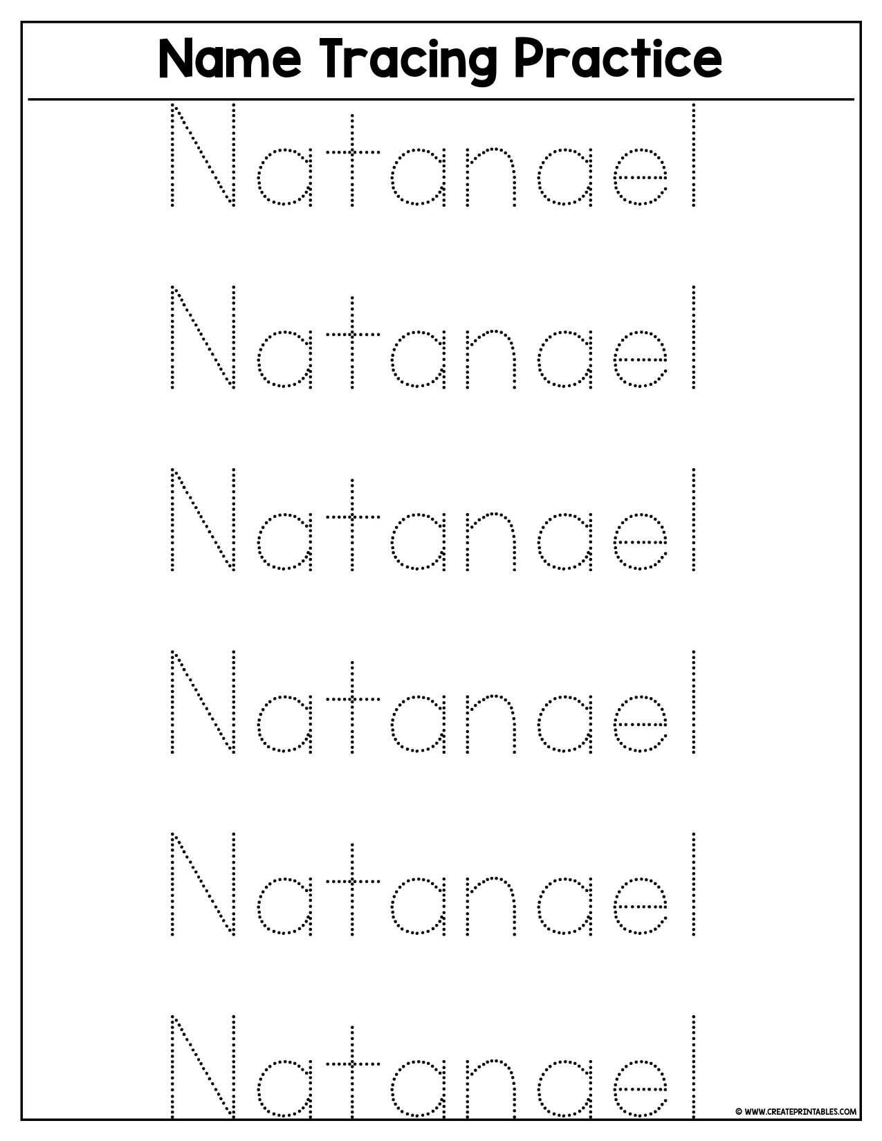 Printable Free Name Tracing Worksheets For Preschool GoodWorksheets 