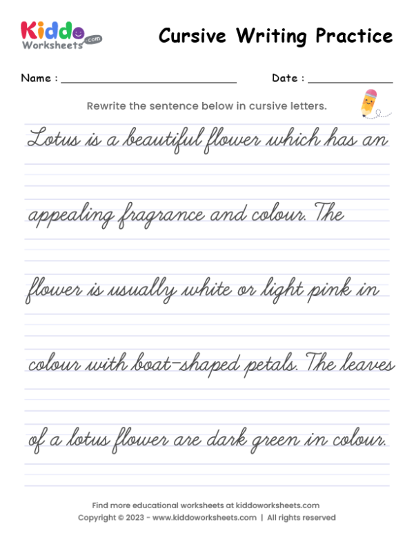Printable Handwriting Practice Worksheets In PDF Improve Penmanship 