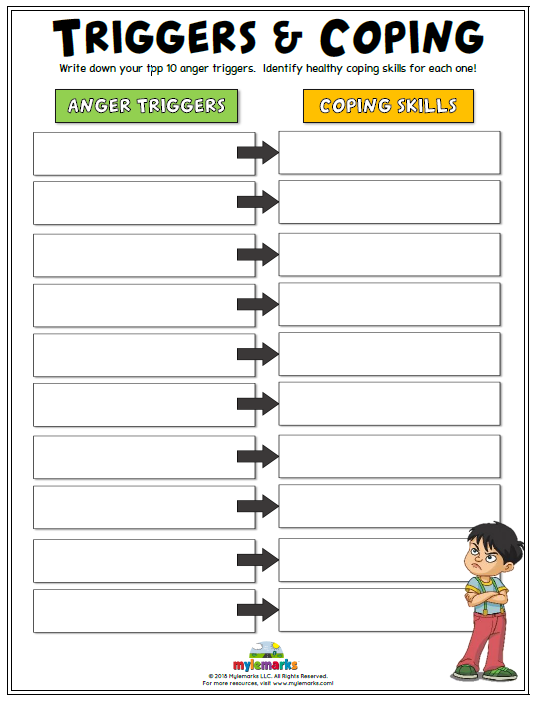 Printable Identifying Triggers Worksheets Printable Worksheets