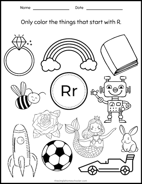 Printable Letter R Worksheets For Pre Infoupdate