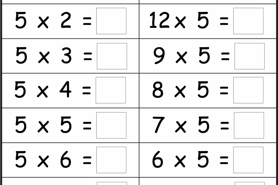 Printable Multiplication Practice Sheets Printable Words Worksheets
