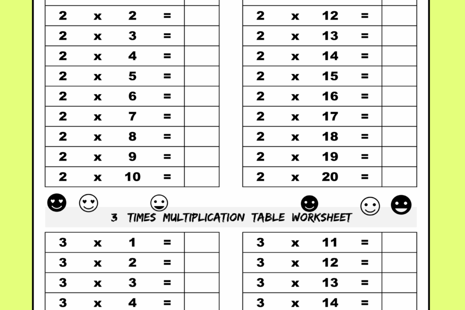 Printable Multiplication Worksheets 4 Times Table Lityown