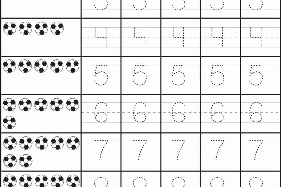 Printable Number Tracing Worksheets Printable Worksheets