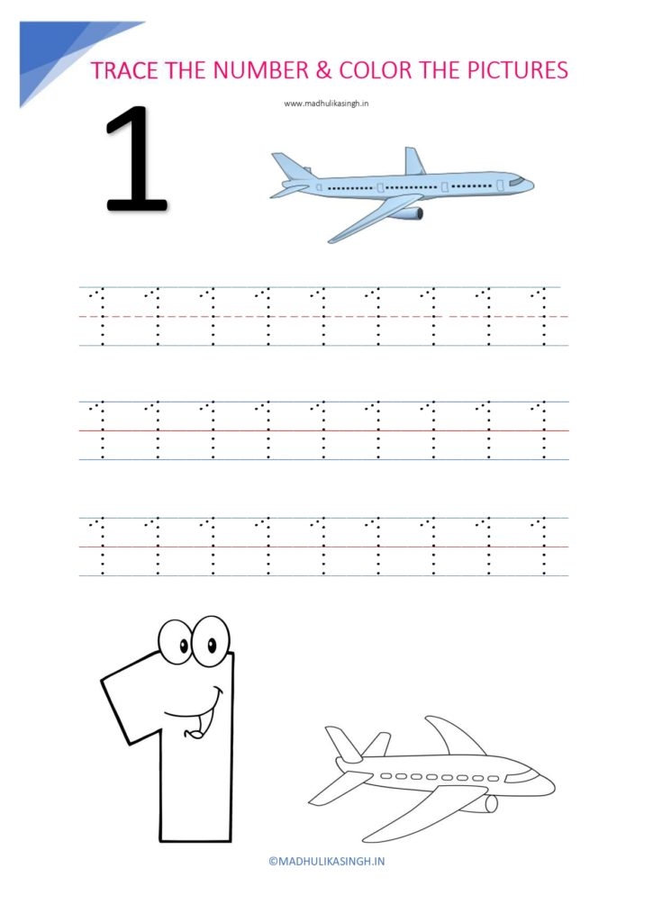Printable Number Tracing Worksheets