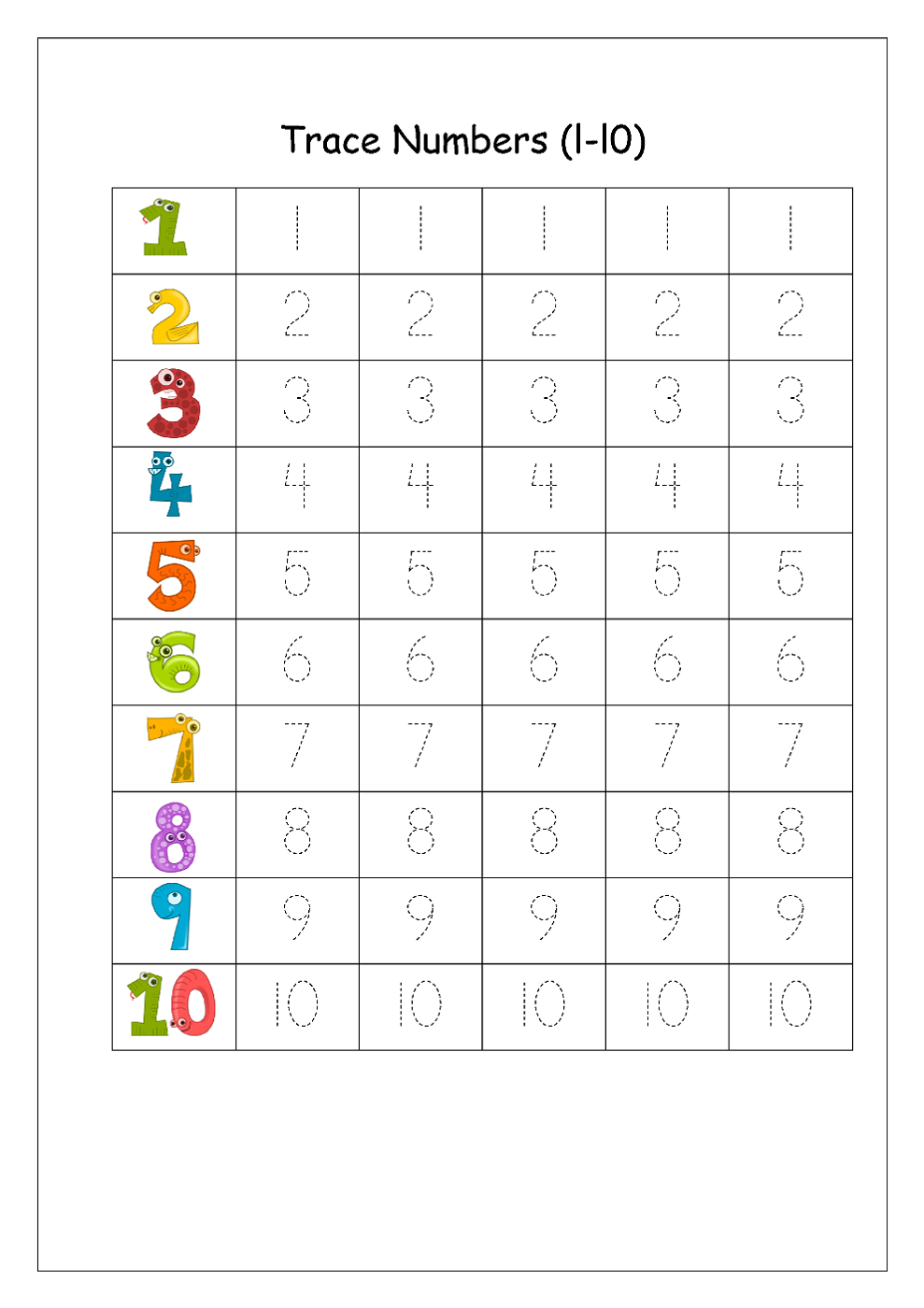 Printable Number Writing Worksheets S oldvictheatre