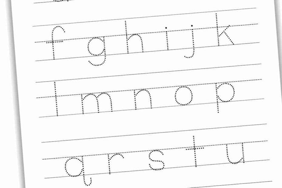 Printable Tracing Alphabet Worksheets A Z Infoupdate