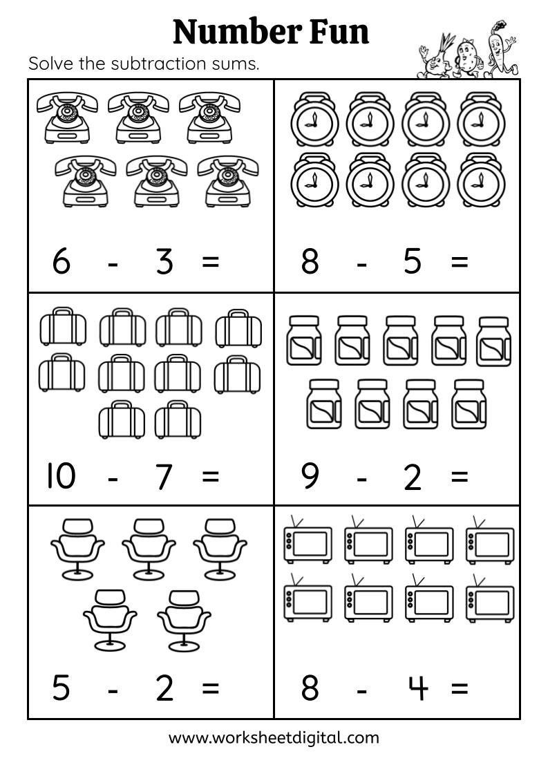 Printables Kindergarten Math Worksheets Numbers 1 To 10 Counting 