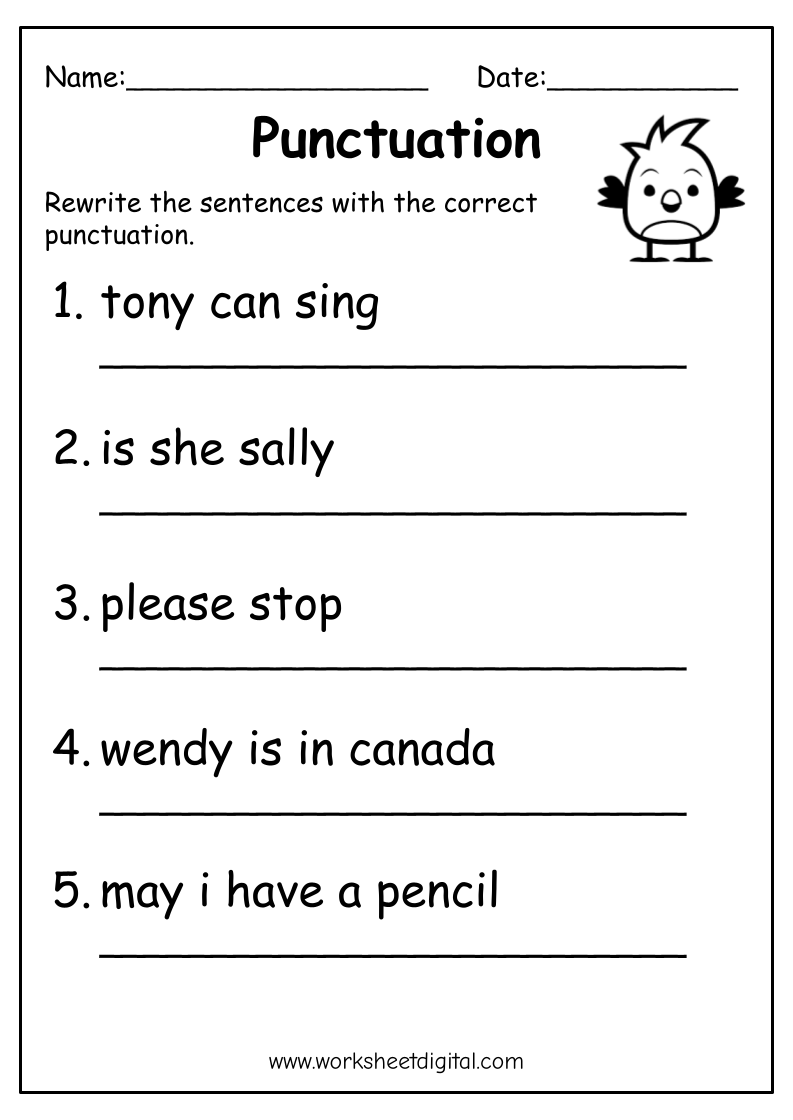 Punctuation Marks Worksheet Digital 1 Teacher Made Resources Punctuation Marks Worksheet Digital 1 Teacher Made Resources