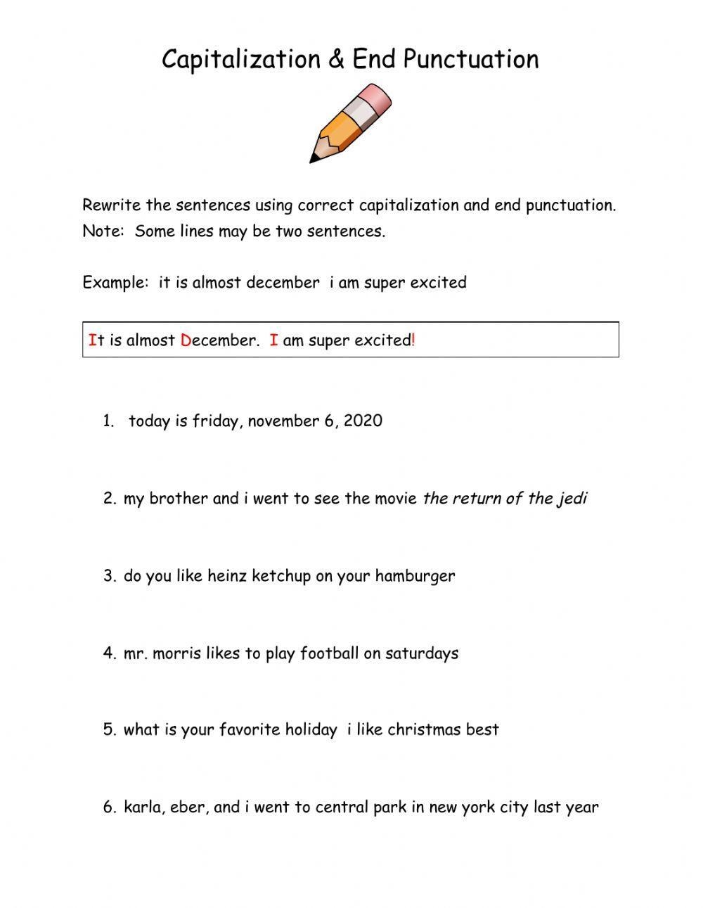 Punctuation Worksheets Grade 5 6 Editing Texts By Slambo 