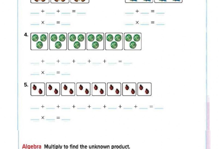Repeated Addition Multiplication Worksheets Multiplication Worksheets