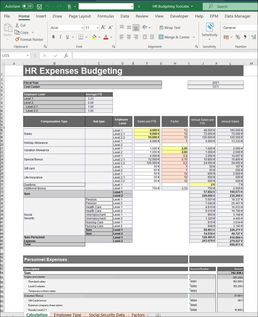 Salary based Budgeting Worksheet Printable Worksheets