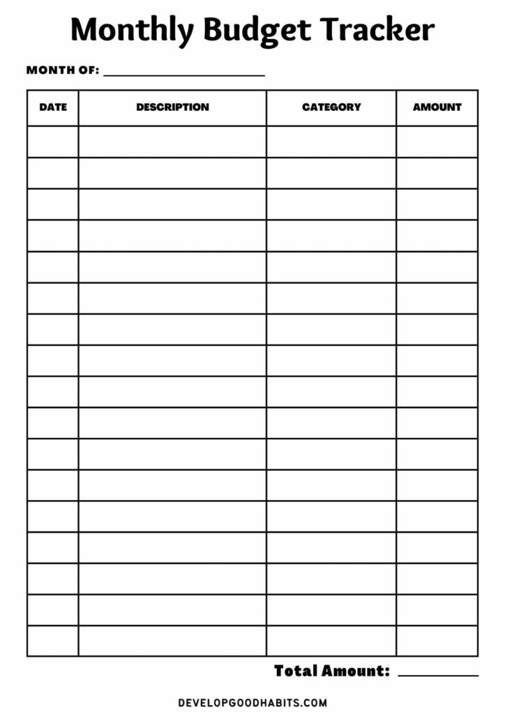 Simple Free Printable Budget Worksheets Printable Bud Vrogue co