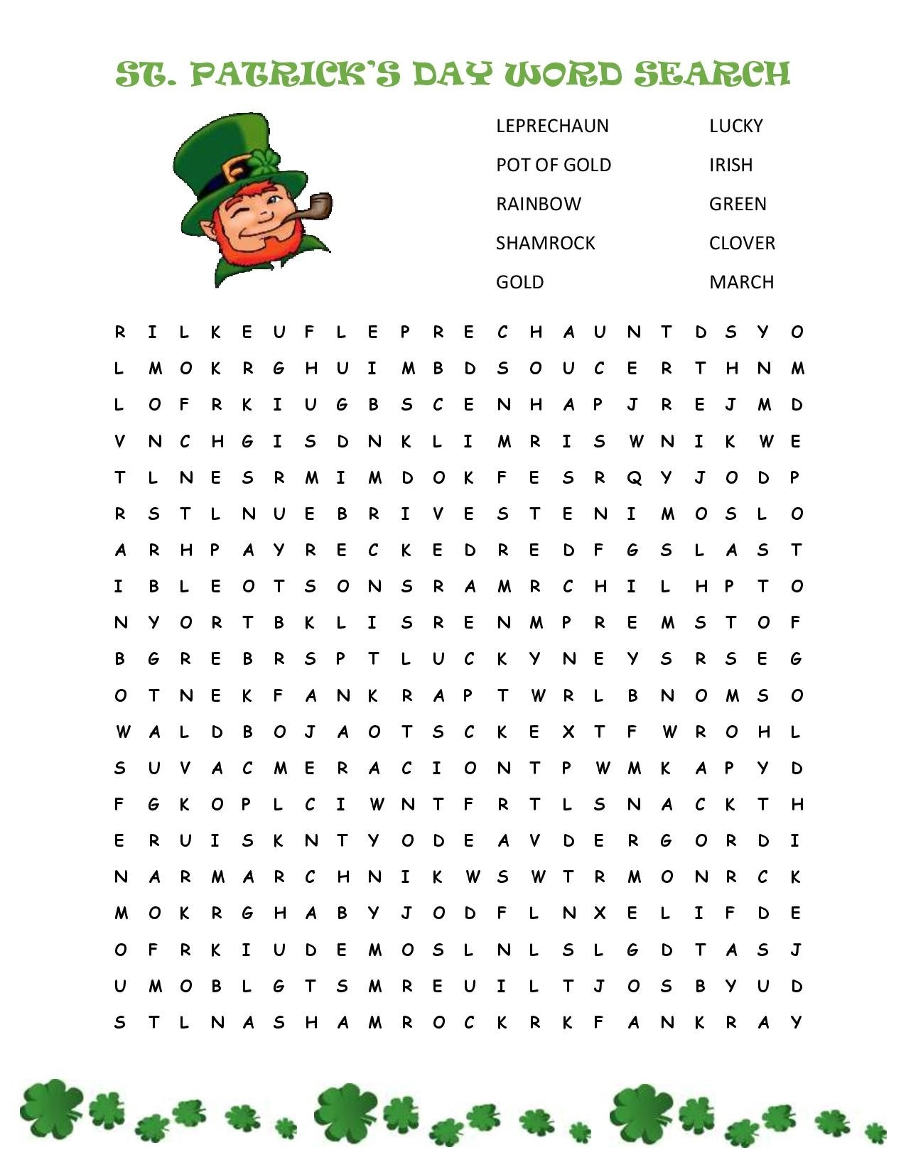 St Patrick 39 s Day Lesson Plans Themes Printouts Crafts Free 