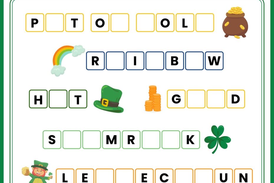 St Patrick 39 s Day Worksheets 11 Free PDF Printables Printablee