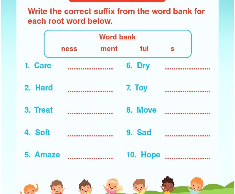 Suffixes Worksheets Worksheets Library