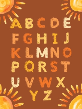 Sunshine Alphabet Sheet By Teaching With Madison TPT