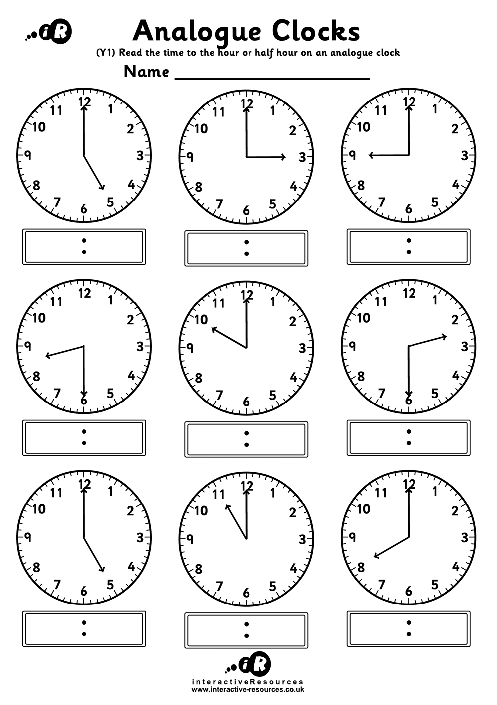 Teaching Time Free Telling Time Worksheets Worksheets Library
