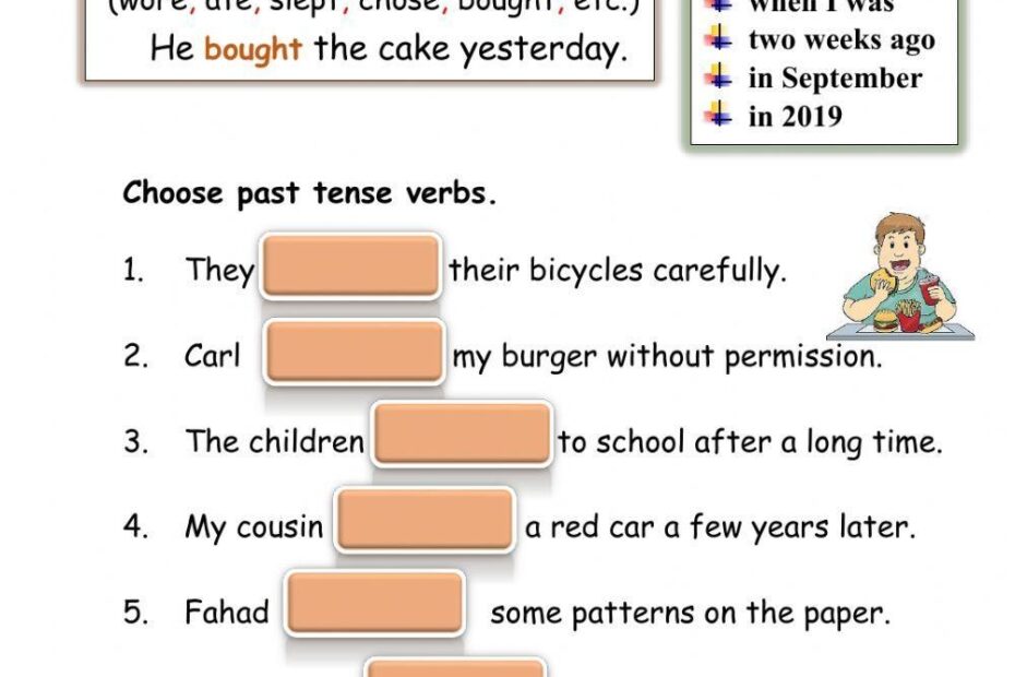 The Past Simple Tense Interactive Worksheet Live Worksheets