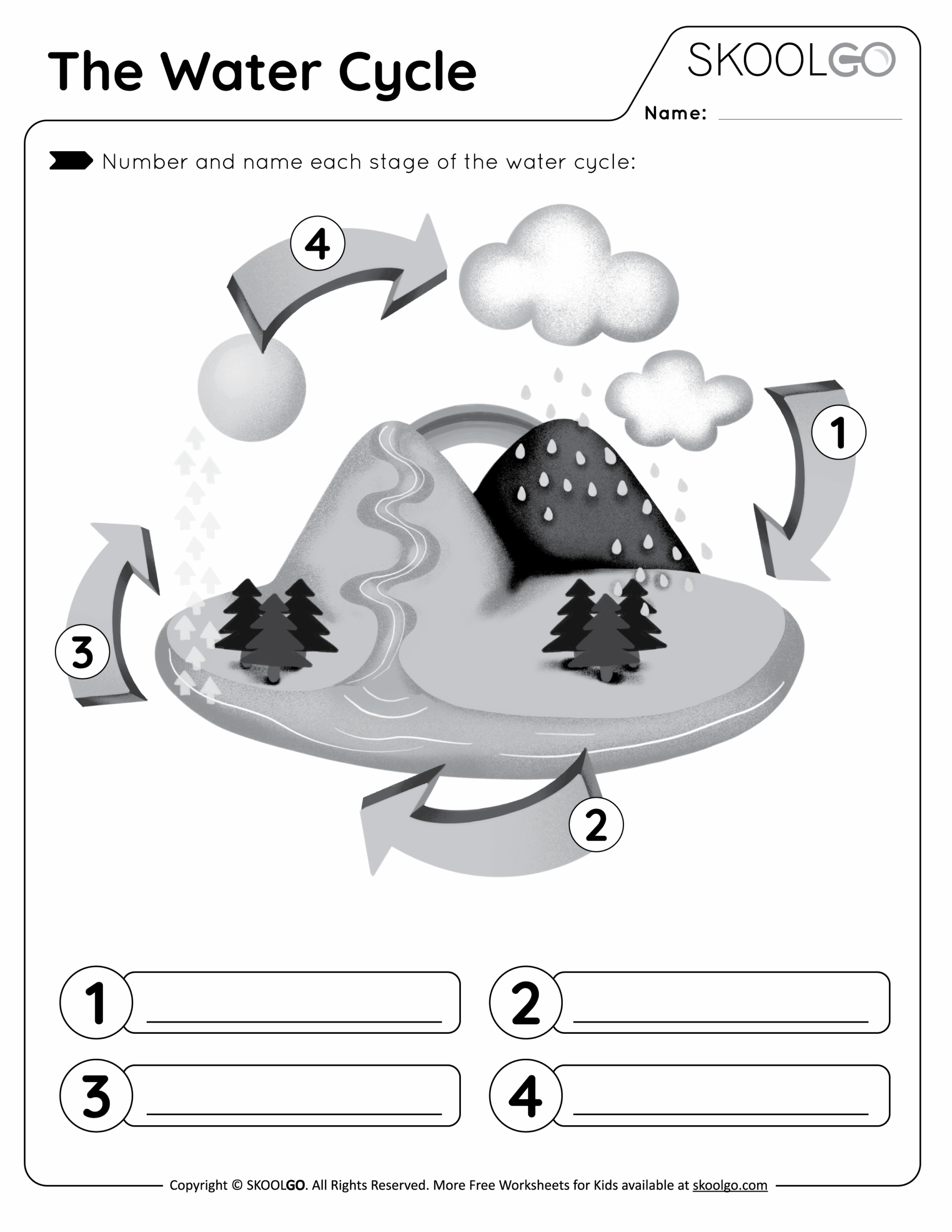 The Water Cycle Free Worksheet SKOOLGO