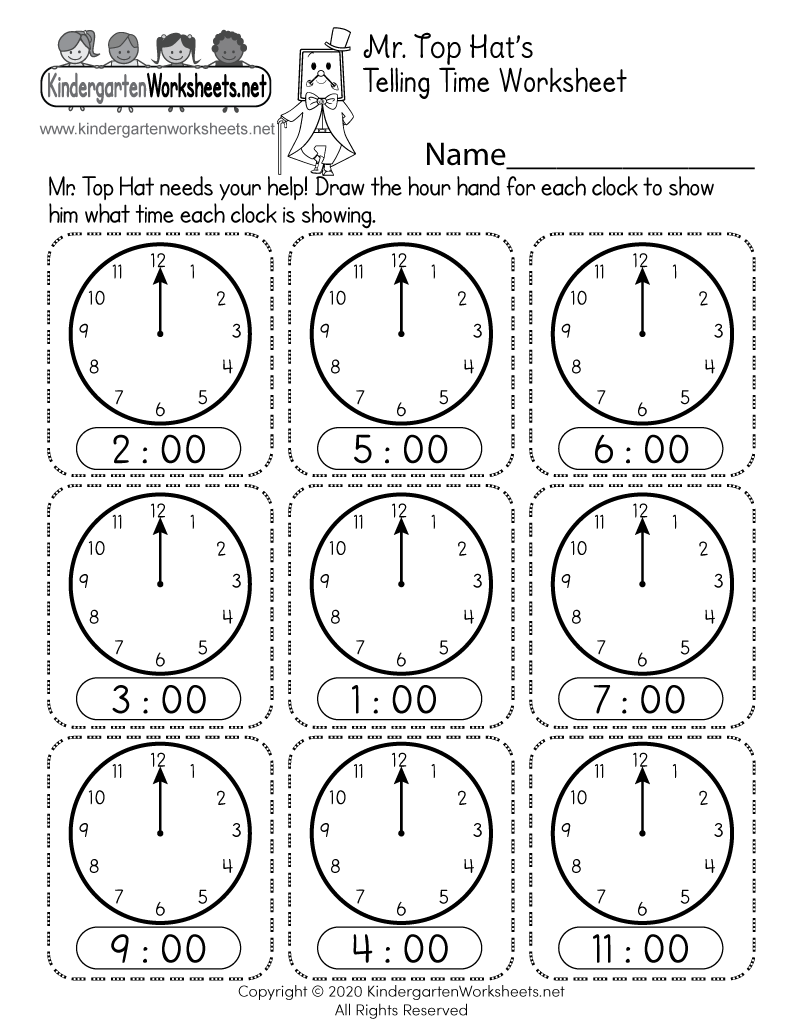 Time Worksheets Time Worksheets For Learning To Tell Time 
