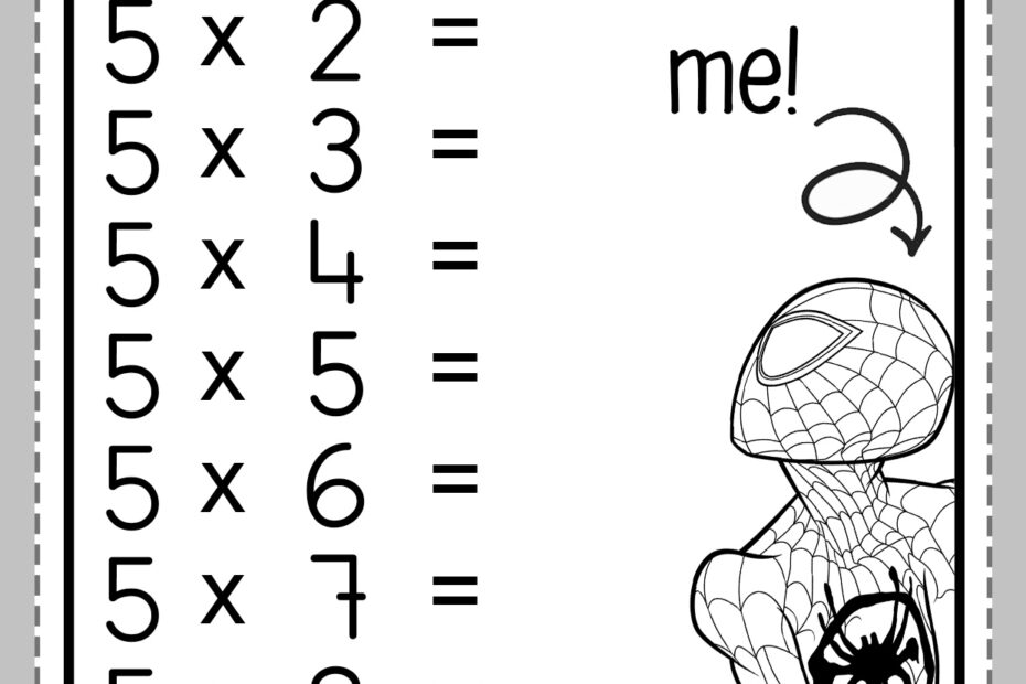 Times Tables Worksheets Printable Printable Worksheets