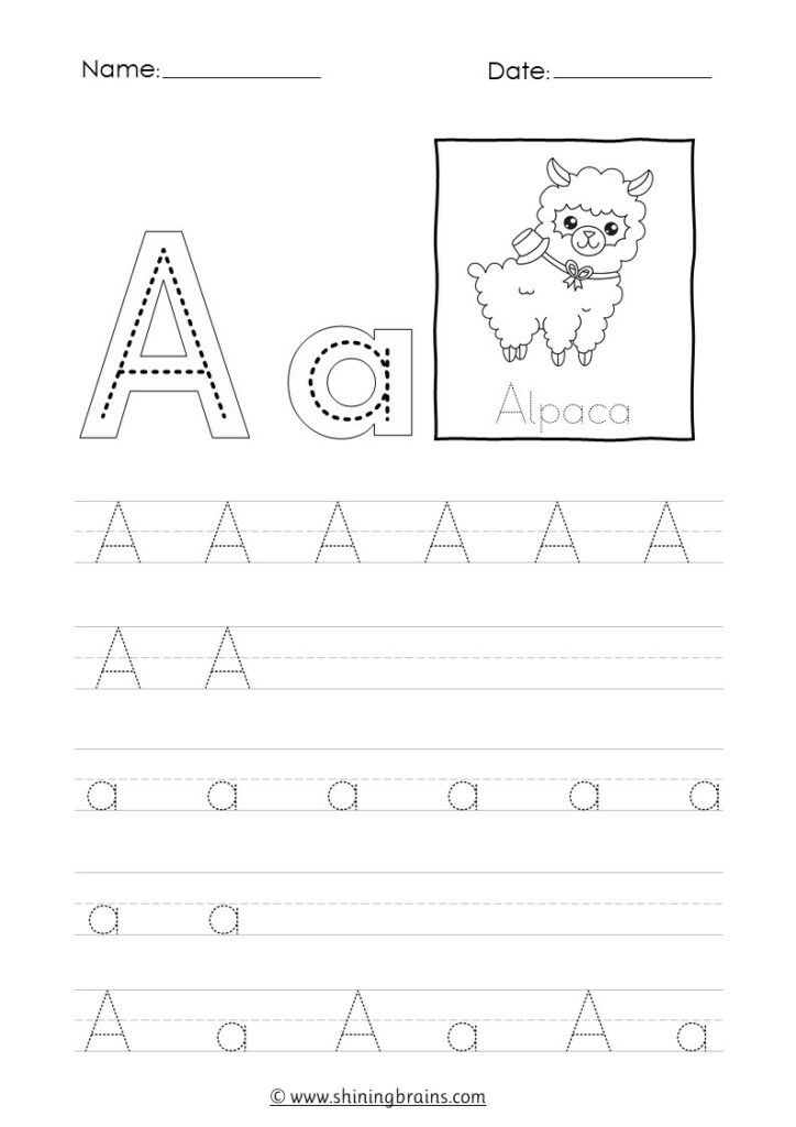 Tracing Letters Worksheets For Kids Infoupdate