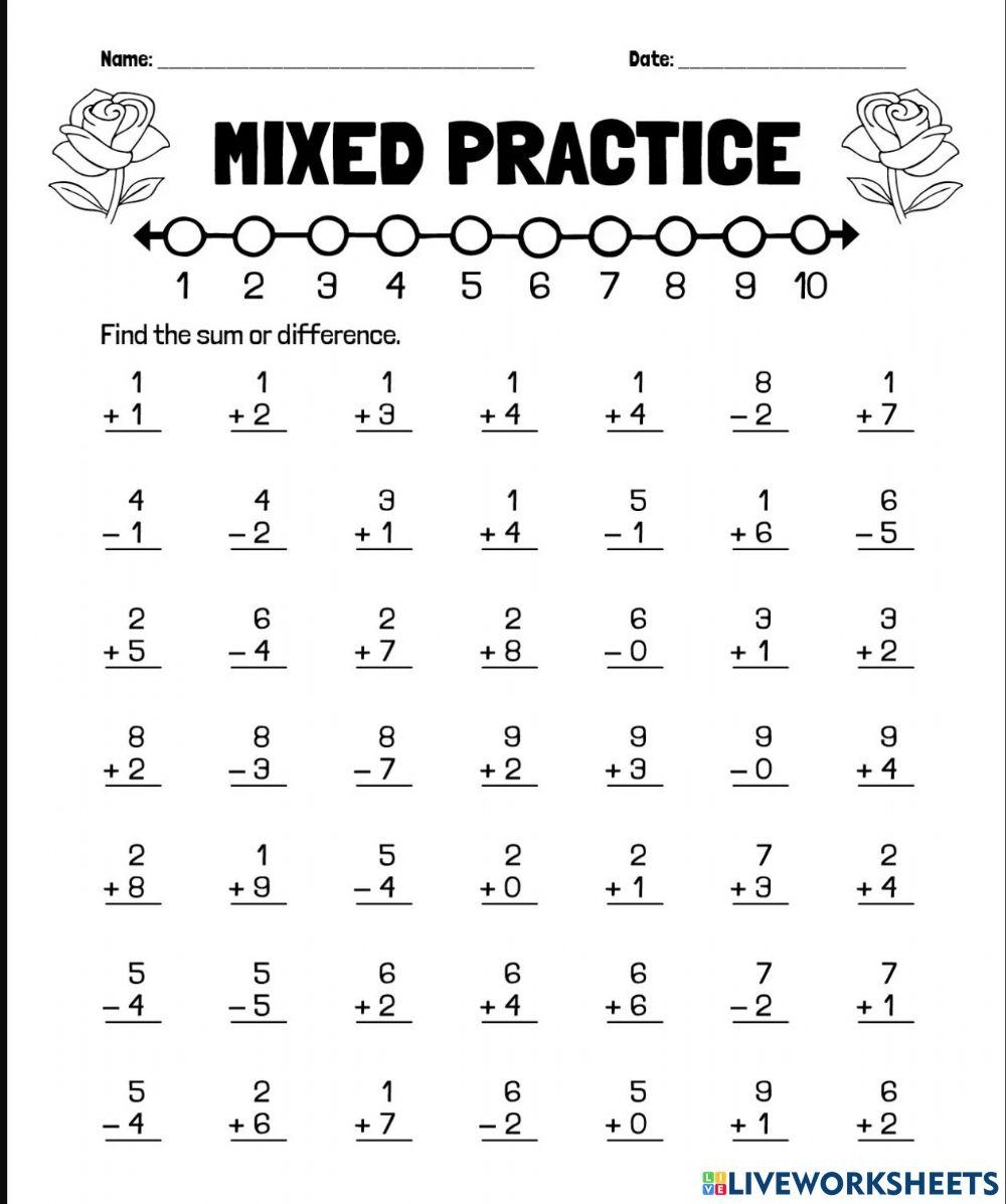 UKG Subtraction Worksheet Worksheet Worksheets Library