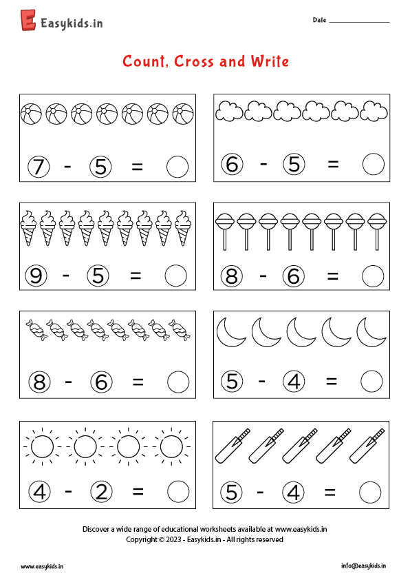 UKG Subtraction Worksheet Worksheet Worksheets Library