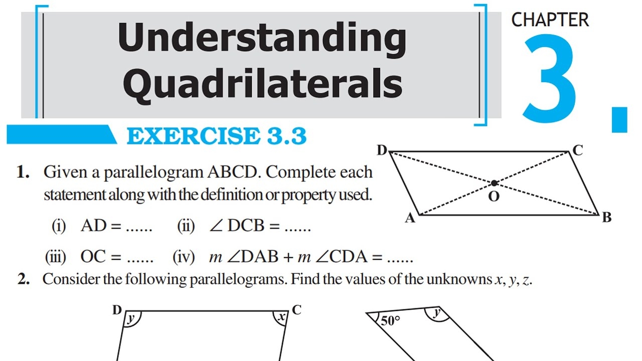Understanding Quadrilaterals Class 8