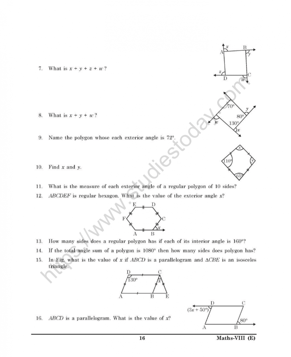 Understanding Quadrilaterals Class 8