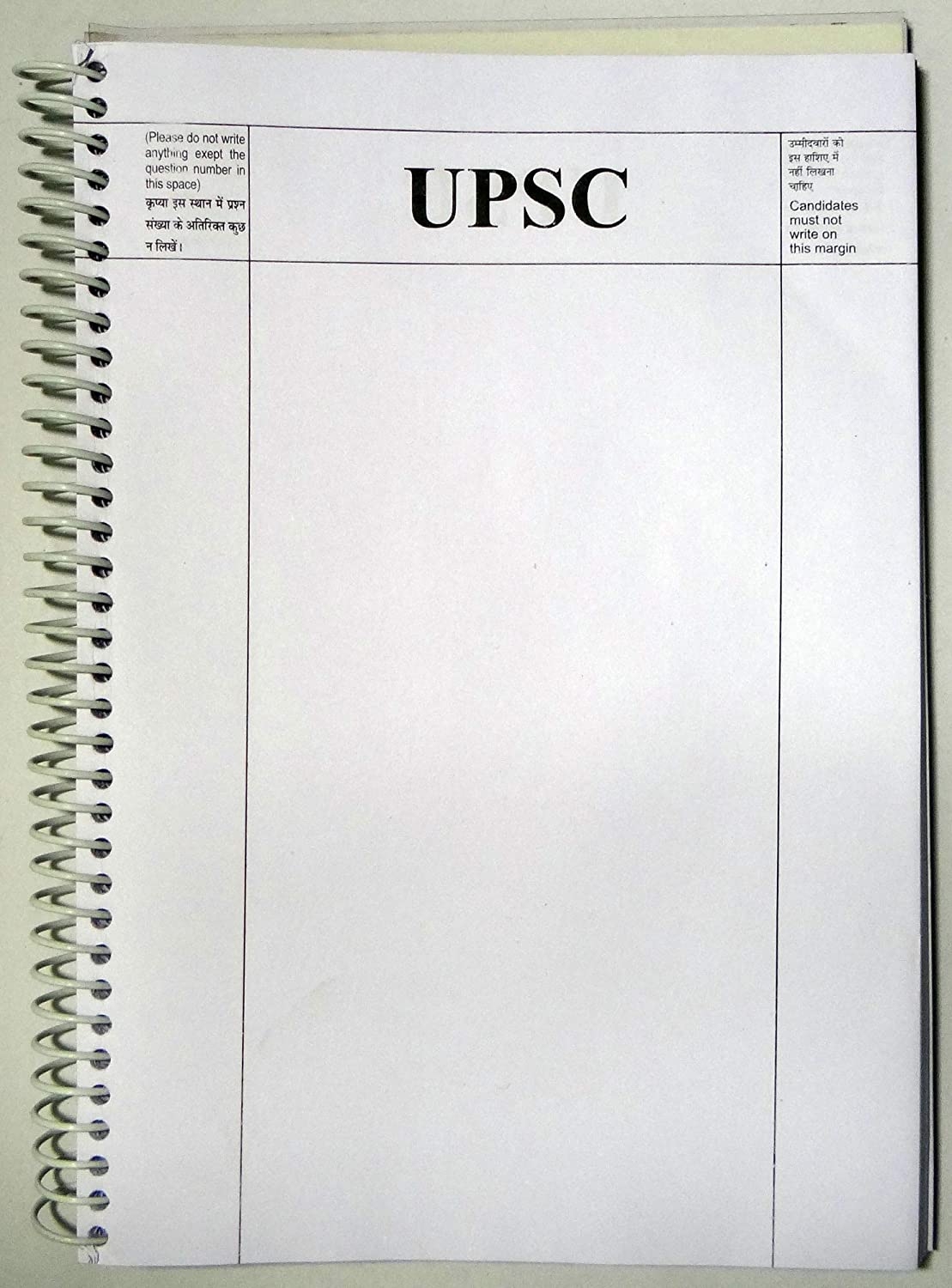 UPSC Answer Writing Practice Sheets border Line A4 Size Loose Sheets 