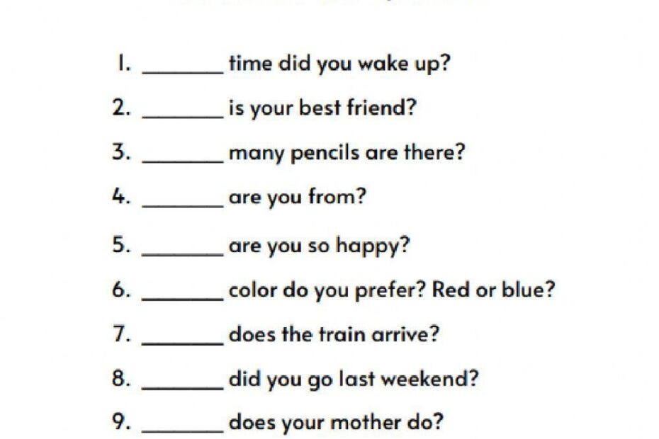 Wh questions Worksheet Live Worksheets Worksheets Library