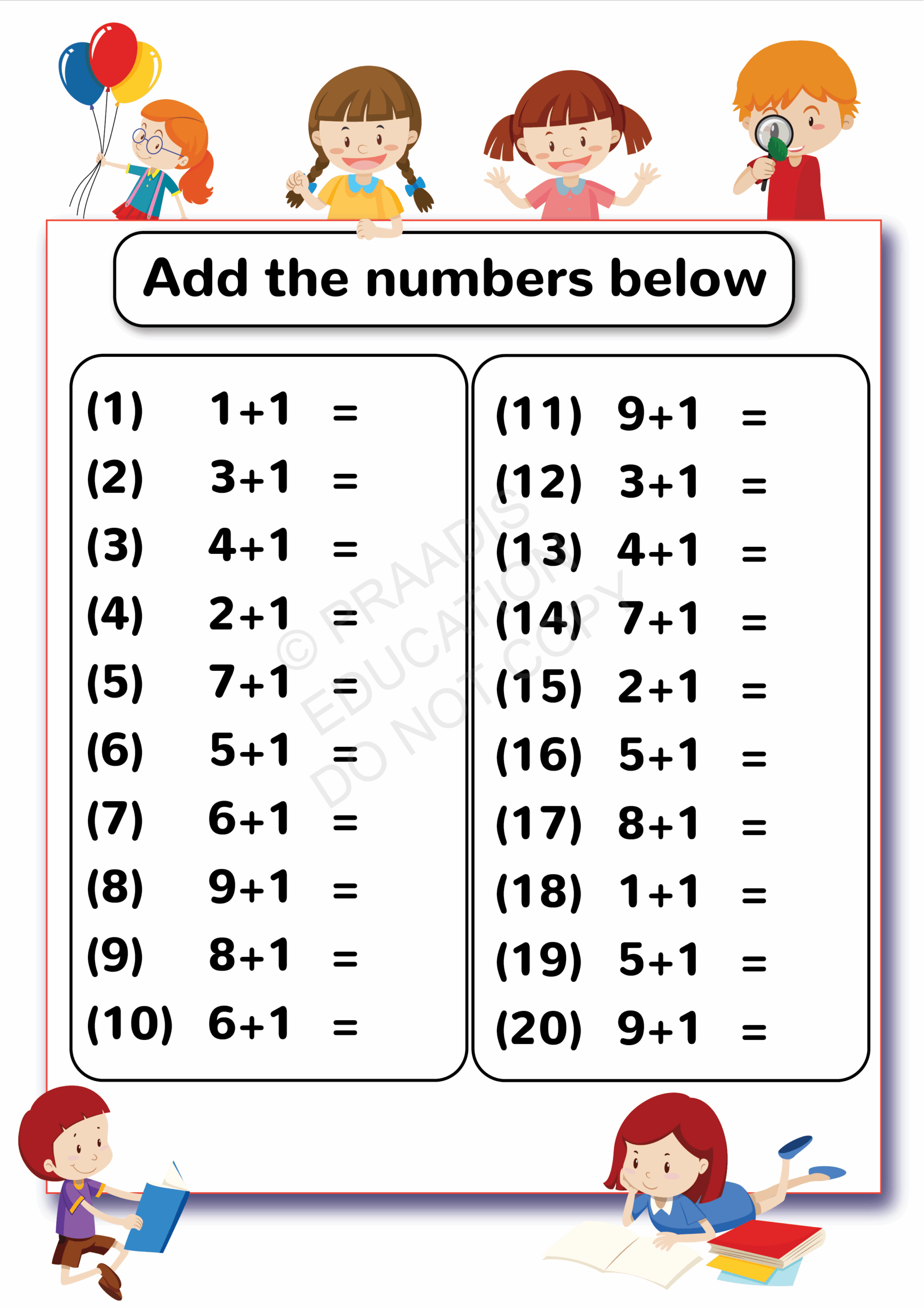 Worksheet For Class Lkg Maths WorkSheets For Kids