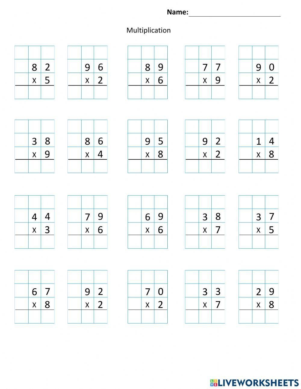 Worksheets For Fraction Multiplication Worksheets Library