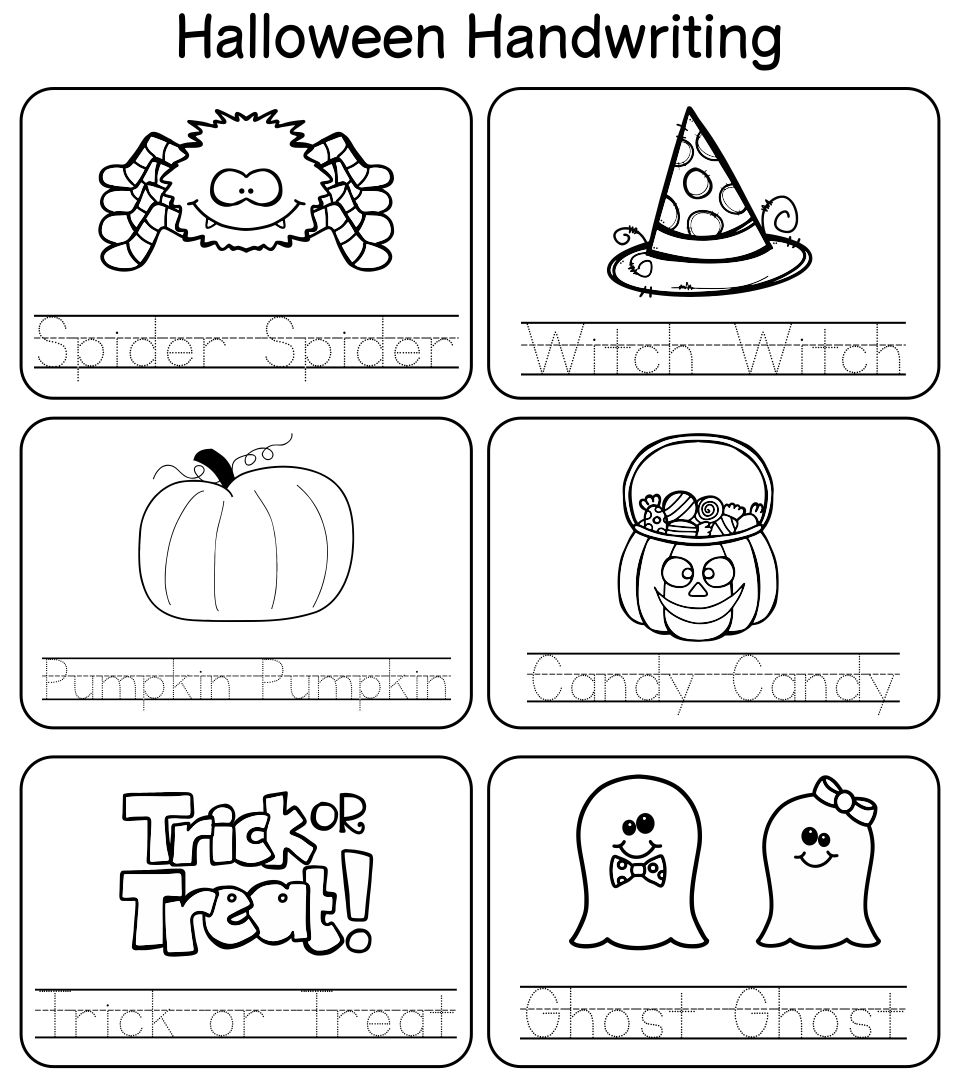 Worksheets Halloween Handwriting 15 Free PDF Printables Printablee